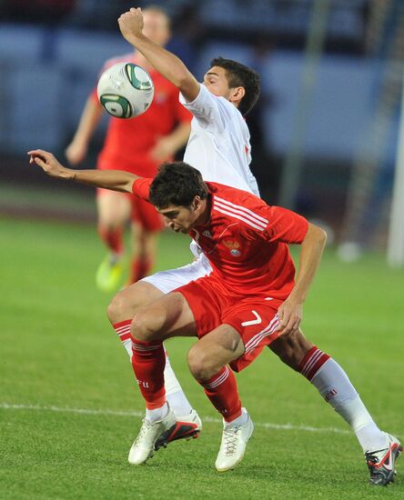 Russia's 2nd football squad vs. youth team friendly match