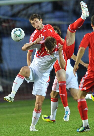Russia's 2nd football squad vs. youth team friendly match