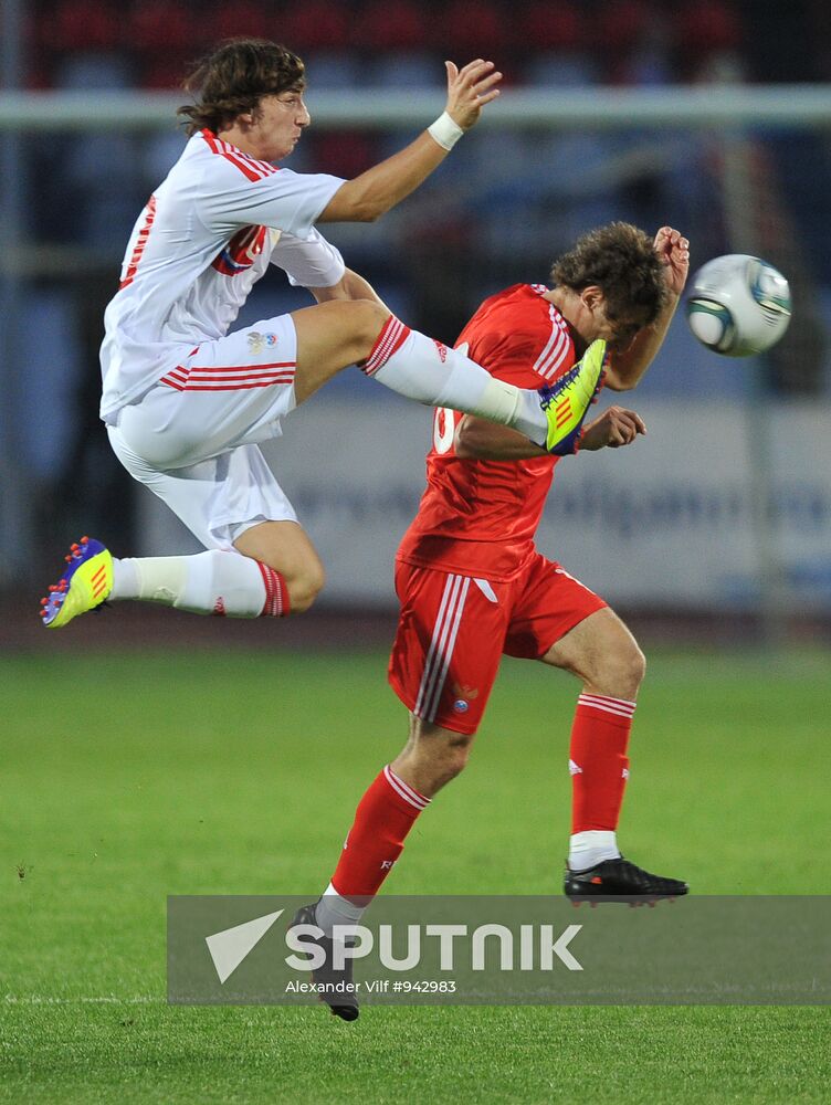 Russia's 2nd football squad vs. youth team friendly match