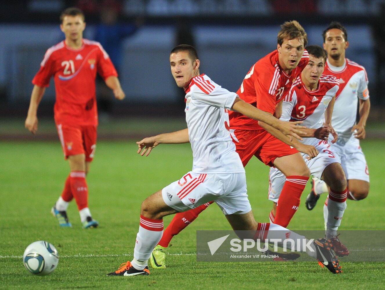 Russia's 2nd football squad vs. youth team friendly match