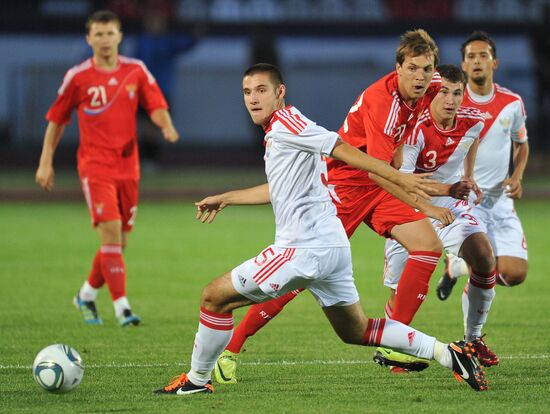 Russia's 2nd football squad vs. youth team friendly match