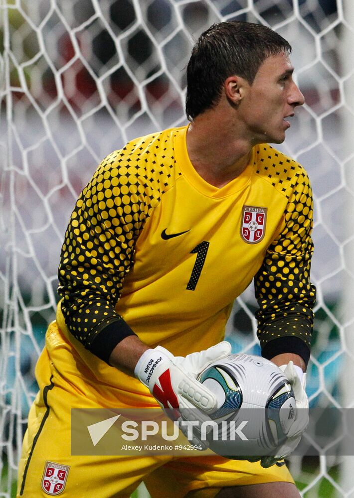 Russia beats Serbia 1-0 in friendly football match
