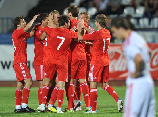Russia's 2nd football squad vs. youth team friendly match