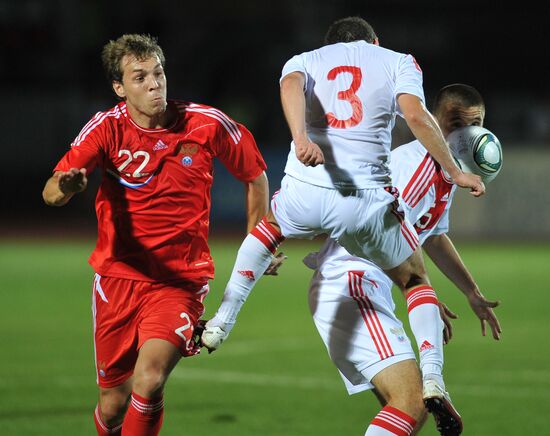 Russia's 2nd football squad vs. youth team friendly match