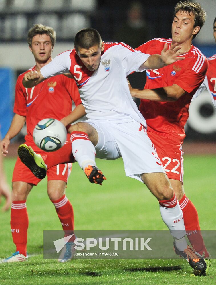 Russia's 2nd football squad vs. youth team friendly match