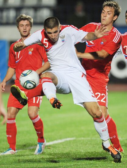 Russia's 2nd football squad vs. youth team friendly match