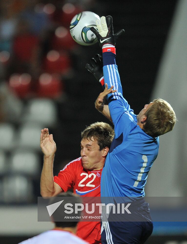 Russia's 2nd football squad vs. youth team friendly match