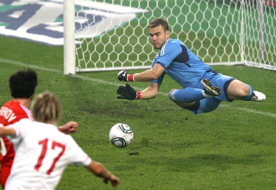 Russia beats Serbia 1-0 in friendly football match