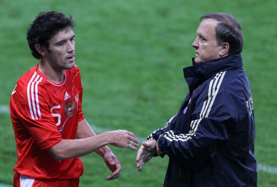Russia beats Serbia 1-0 in friendly football match