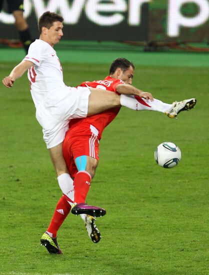 Russia beats Serbia 1-0 in friendly football match
