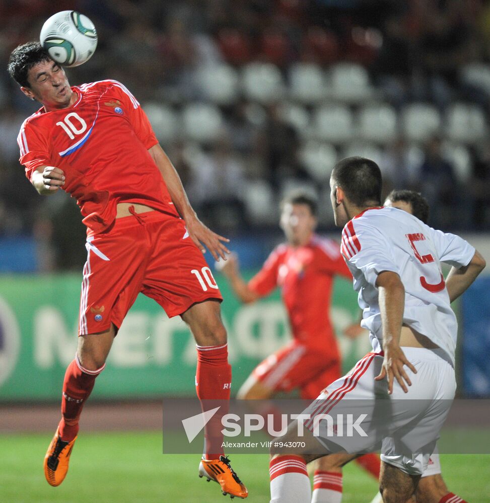 Russia's 2nd football squad vs. youth team friendly match