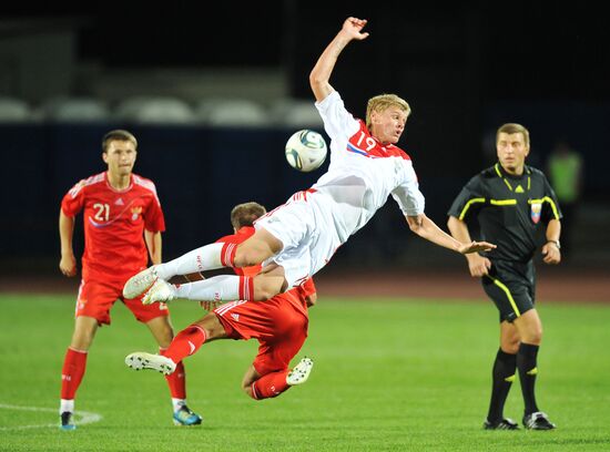 Russia's 2nd football squad vs. youth team friendly match