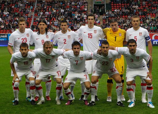 Russia beats Serbia 1-0 in friendly football match