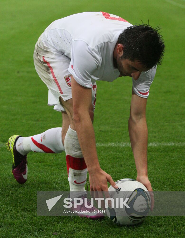 Russia beats Serbia 1-0 in friendly football match