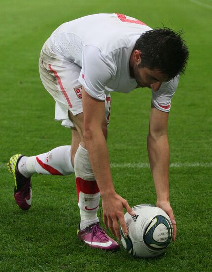 Russia beats Serbia 1-0 in friendly football match