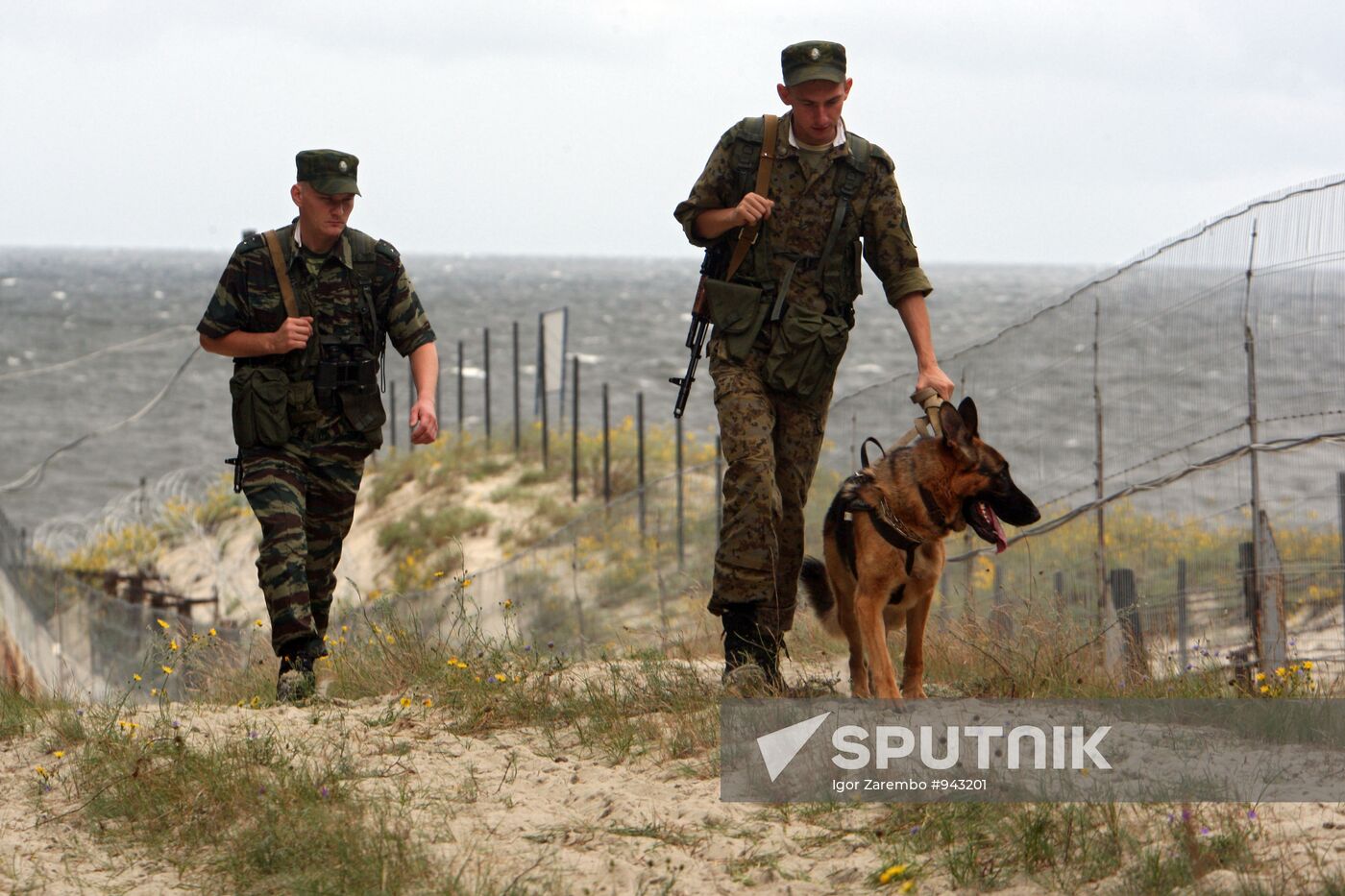 Border patrol on Russian-Polish border