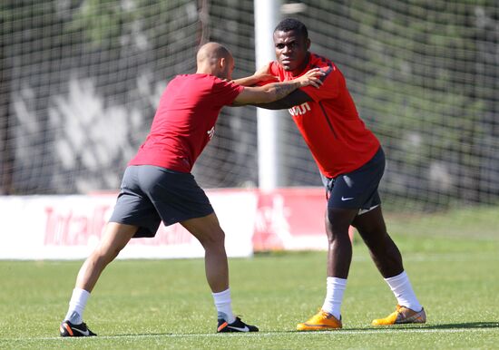 Football. FC Spartak holds open training session