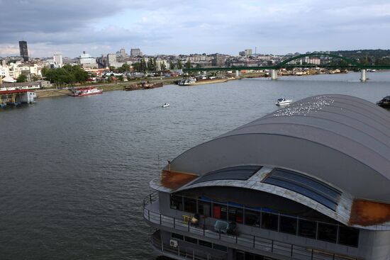 View of Belgrade from Sava river