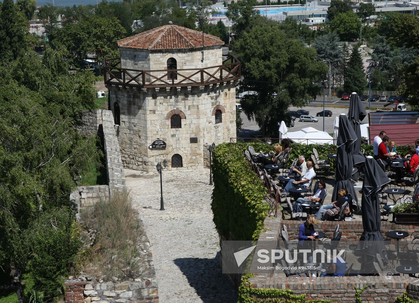 Kalemegdan fortress tower in Belgrade