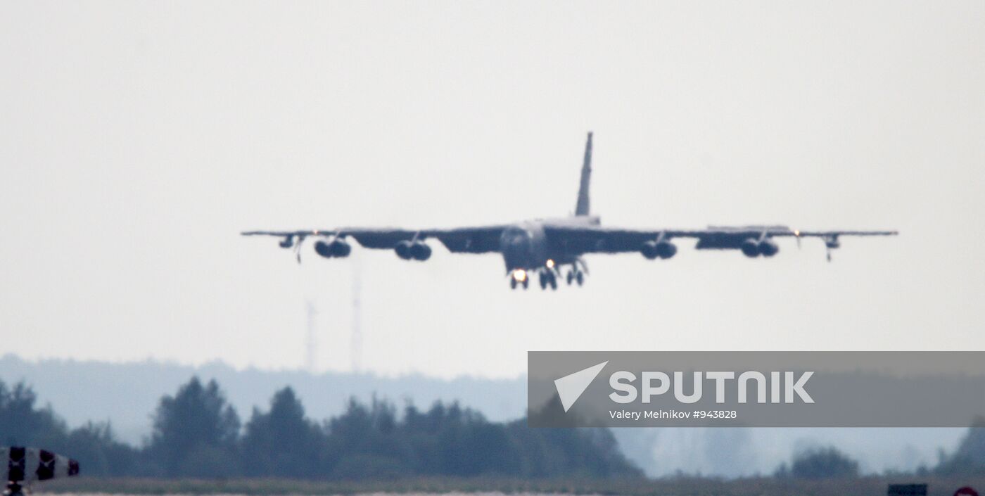 B 52 bomber arrives for MAKS 2011 air show
