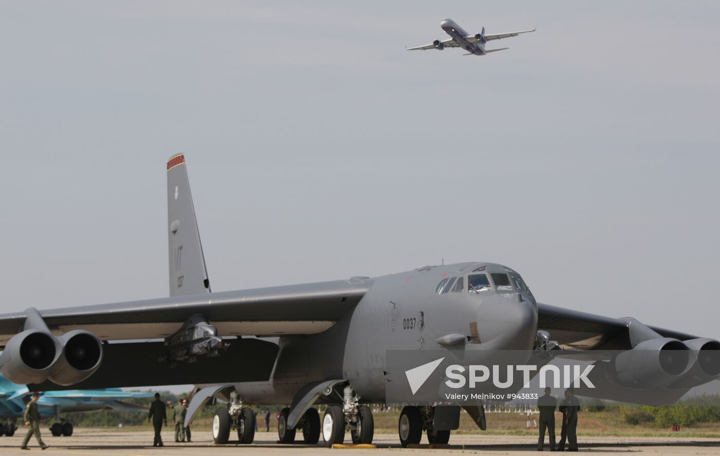 B 52 bomber arrives for MAKS 2011 air show