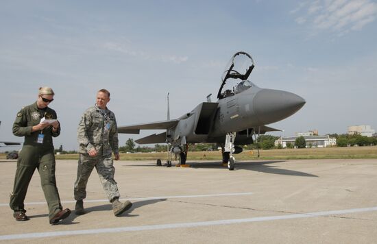 B 52 bomber arrives for MAKS 2011 air show