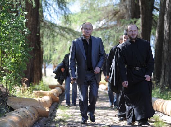Vladimir Putin visits Valaam Monastery