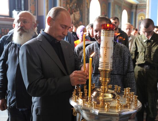 Vladimir Putin visits Valaam Monastery