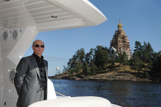 Vladimir Putin visits Valaam Monastery