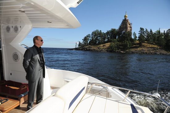 Vladimir Putin visits Valaam Monastery