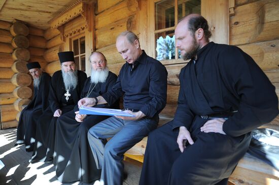 Vladimir Putin visits Valaam Monastery