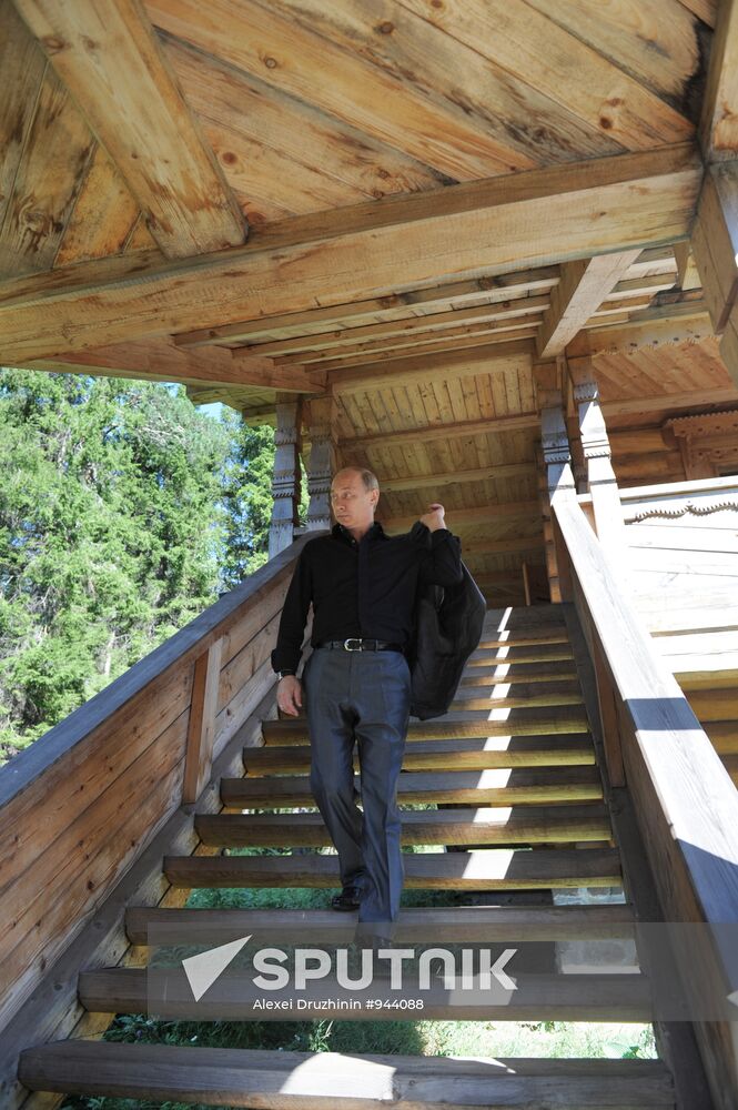 Vladimir Putin visits Valaam Monastery