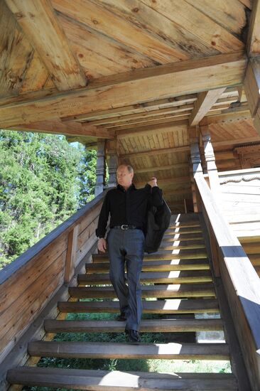 Vladimir Putin visits Valaam Monastery