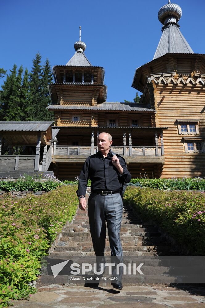 Vladimir Putin visits Valaam Monastery