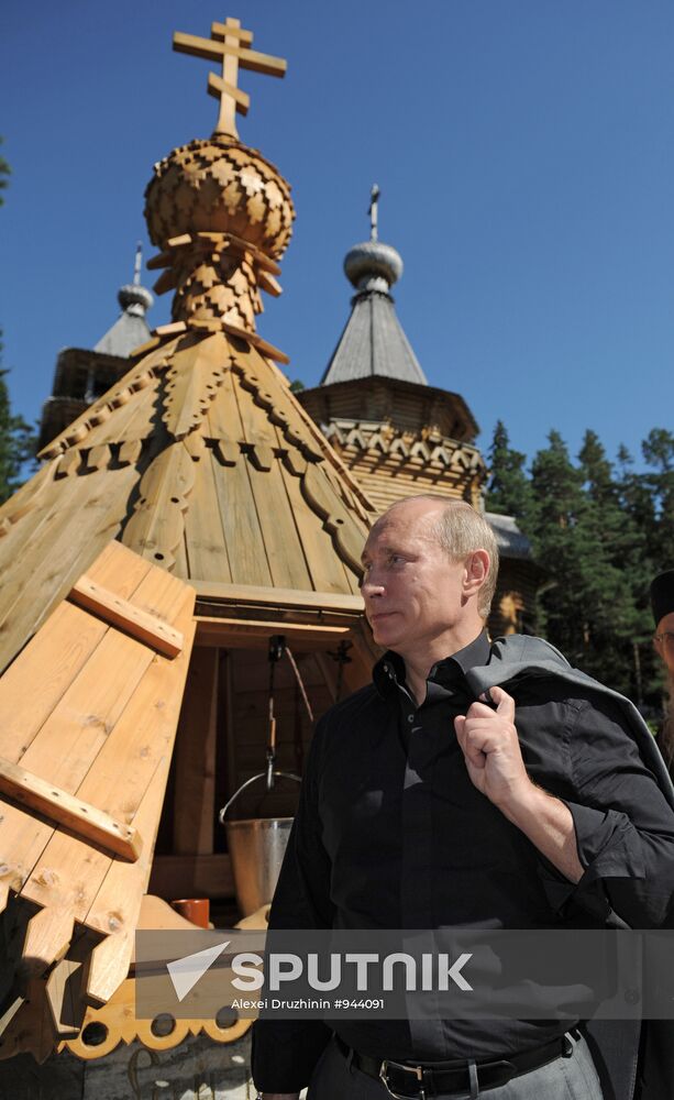 Vladimir Putin visits Valaam Monastery