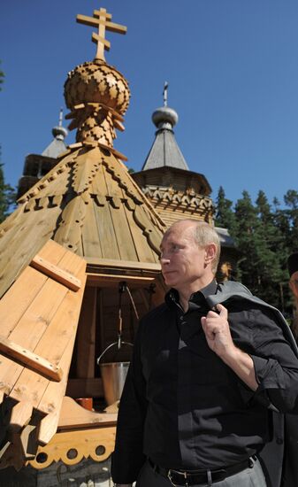 Vladimir Putin visits Valaam Monastery