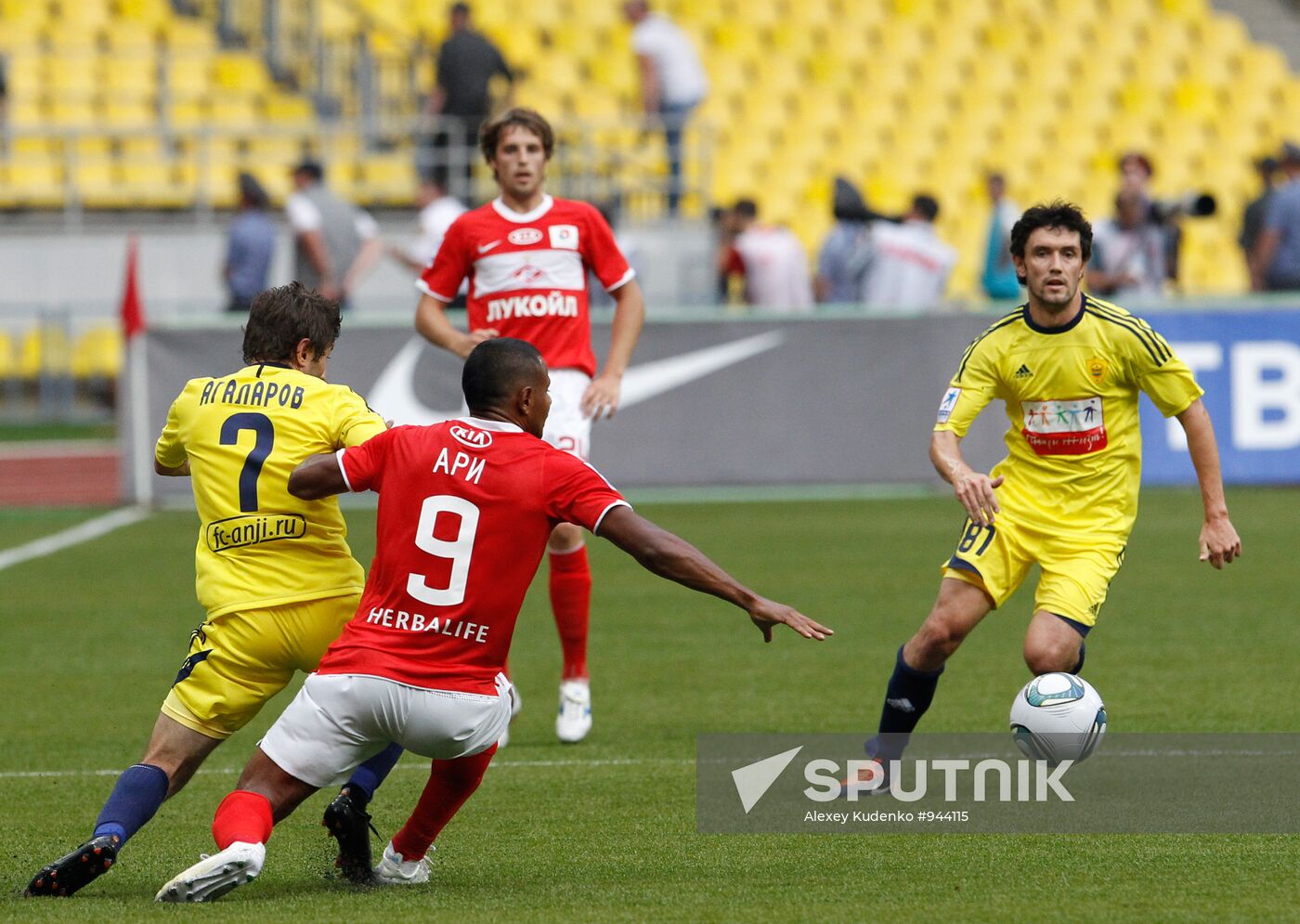 Russian Football Premier League. Spartak Moscow vs. Anzhi