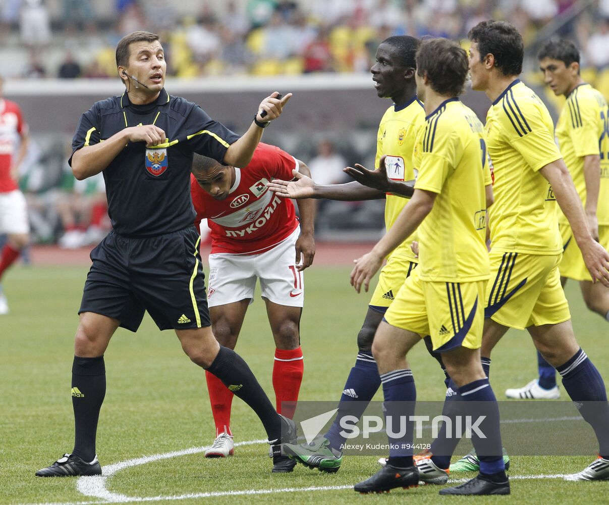 Russian Football Premier League. Spartak Moscow vs. Anzhi