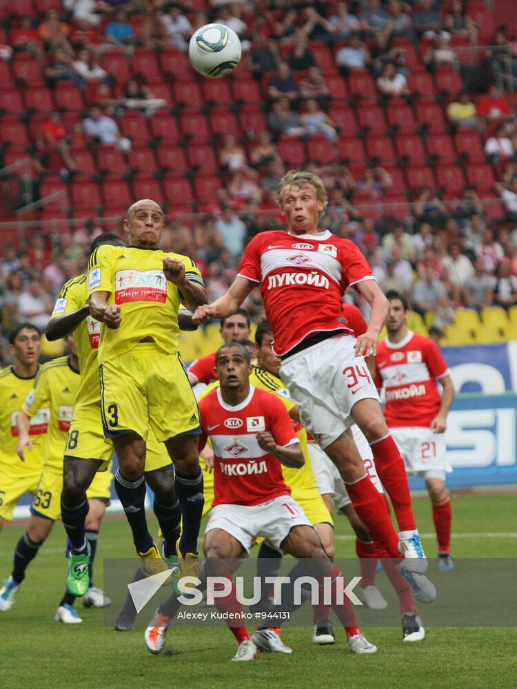 Russian Football Premier League. Spartak Moscow vs. Anzhi