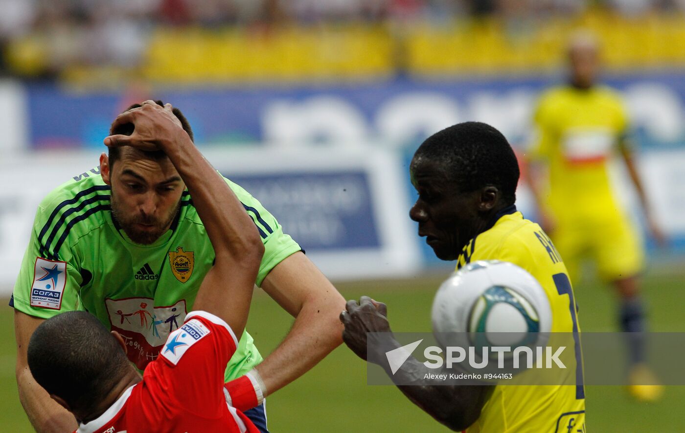 Russian Football Premier League. Spartak Moscow vs. Anzhi