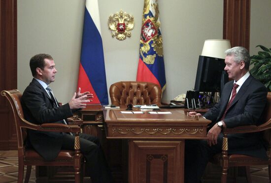 Dmitry Medvedev holds meeting with Sergei Sobyanin, Sochi