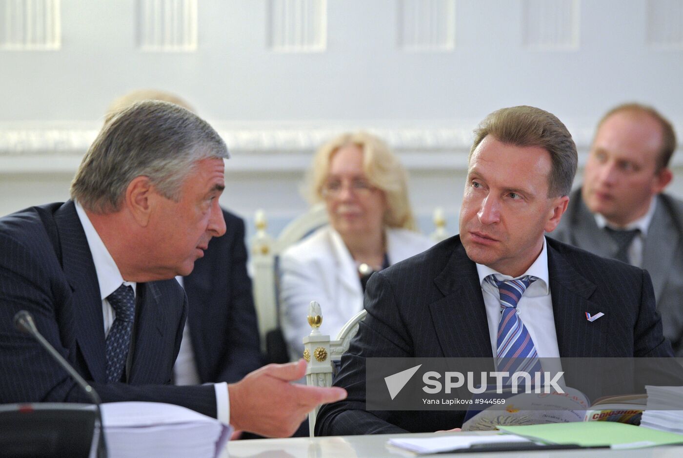 Pavel Borodin and Igor Shuvalov