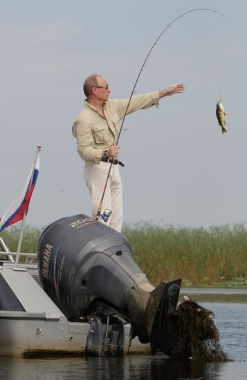 Vladimir Putin in Astrakhan Region