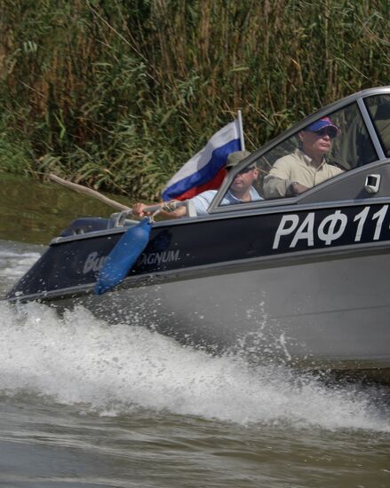Vladimir Putin in Astrakhan Region