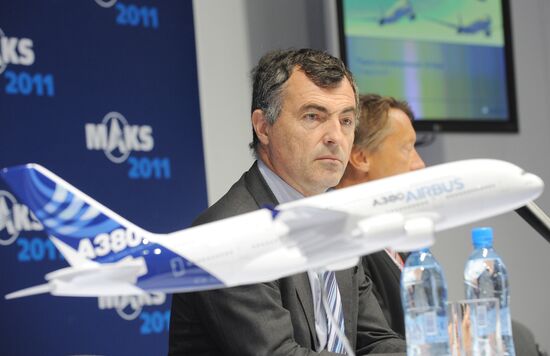 Airbus senior managers hold news conference