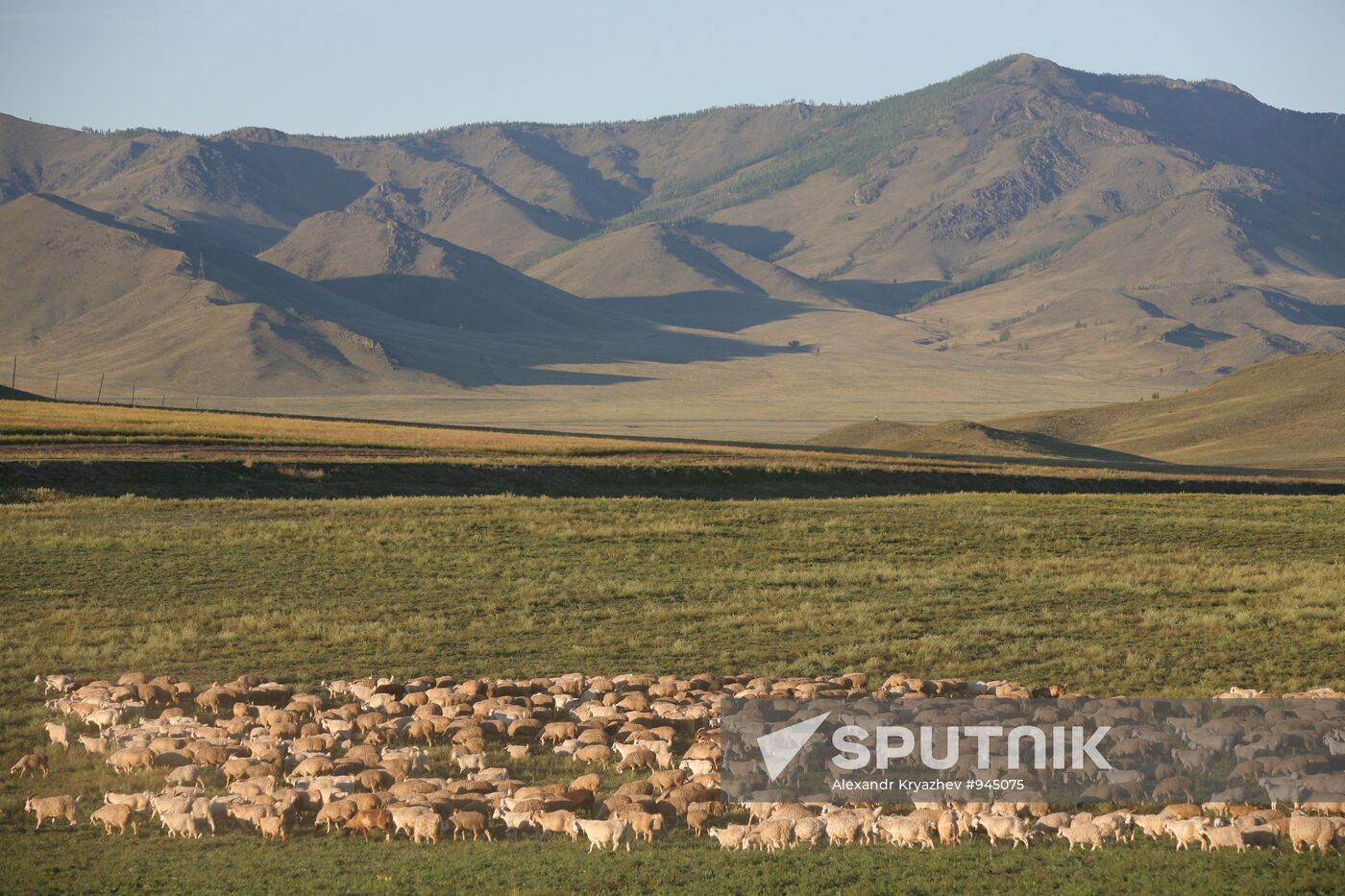 Shepherds encampment in Kara-Sug, Republic of Tyva