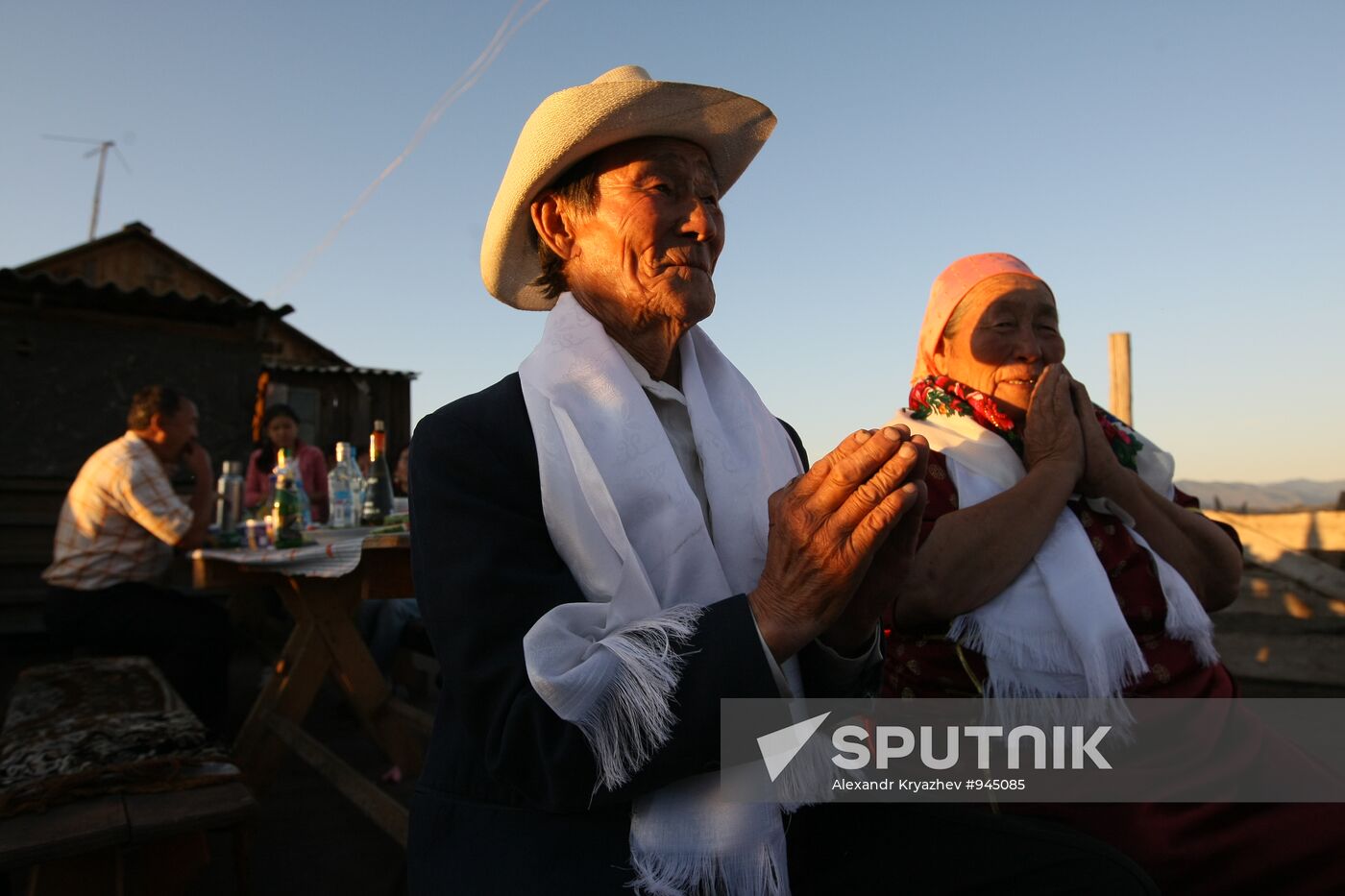 Shepherds encampment in Kara-Sug, Republic of Tyva