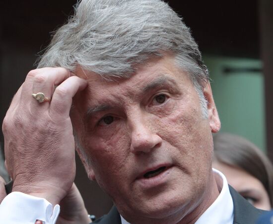 Viktor Yushchenko provides testimony in Tymoshenko's trial