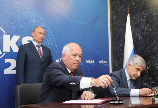 Vladimir Putin attends MAKS international air show