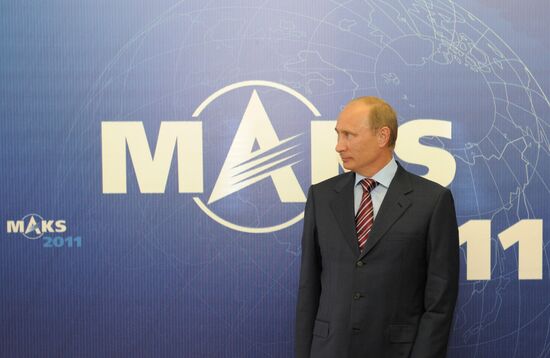 Vladimir Putin attends MAKS international air show